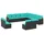 vidaXL Gartensofa-Set 13-tlg. schwarz