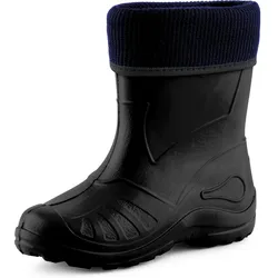 Kinder Gummistiefel Gefüttert KL058 - Schwarz - 32