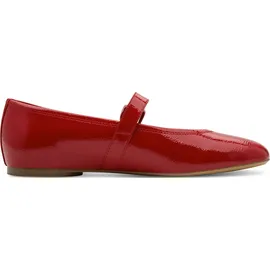 TAMARIS Damen Ballerina mit Strap flach, rot, 39 EU