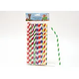 Humbert & Brandt GmbH Papier Trinkhalme knickbar 50 St. 200 mm 5-farbig