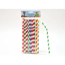 Humbert & Brandt GmbH Papier Trinkhalme knickbar 50 St. 200 mm 5-farbig