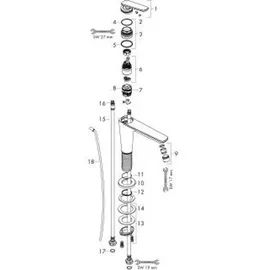 Hansgrohe Citterio C Einhandmischer Brushed Red Gold