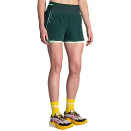 Brooks Damen High Point 3" 2-in-1 Short 2.0 grün