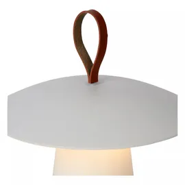 LUCIDE Tischlampe Aluminium Ø 19,7 cm 1x2W dimmbar IP54 weiß