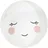 Paco Home Mond Motiv Kinderteppich 150 x 150 cm Creme/Weiß