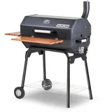 GURUSS Holzkohlegrill xxl mit Deckel Edelstahl Bbq Smoker Kohle Grill Set mit Schürze und Abdeckung