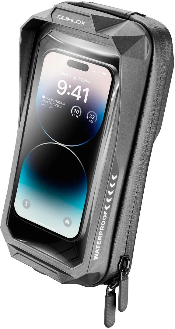 Interphone Quiklox wasserdichte universal Smartphone Halterung, schwarz