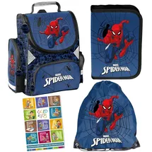 PASO Schulranzen 3-tlg. mehrfarbig Spiderman