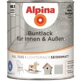 Alpina Buntlack für Innen 750 ml lichtgrau seidenmatt