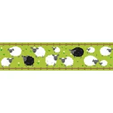 A.S. Création Bordüre Sheep Family 16 cm 5 m Grün/Schwarz 403733