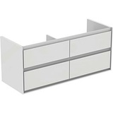 Ideal Standard Connect Air DoppelWaschtischunterschrank E0822B2 120x51,7x44cm, 4 Auszüge, Weiß glänzend/weiß matt