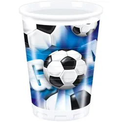 Becher - Fußball (Kunststoff, 200ml, 10 Stück)