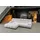 KAWOLA Ecksofa VIVIEN silber Cord