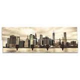 Artland Garderobenleiste »Lower Manhattan Skyline«, teilmontiert, beige