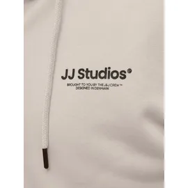 JACK & JONES Herren Hoodie Kapuzenpullover JJESOHO SWEAT ZIP HOOD Relaxed Fit 12278794 Beige XXL