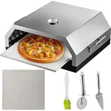 Pizzaofen, Pizzaofen-set, Outdoor-pizzaofen Für Grill, Tragbarer Pizzaofen Mit Grillplatte Aus Edelstahl Für Holzkohlegrill Für Küche, Grill, Picknick