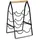 Zeller Weinregal 22 x 23 x 37,5 cm Schwarz