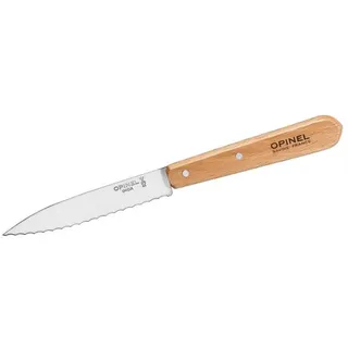 Opinel Küchenmesser No. 113 Messer mit Wellenschliff natur