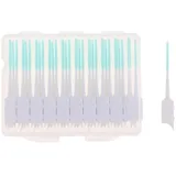 InterdentalbüRsten 30-50 Stück/Set Zahnstocher-Zahnreinigungsstäbchen, Zahnseide-Aufsatz, Interdentalbürste aus Kunststoff(40pcs-Green)