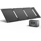 AFFERIY 145W Tragbare Powerstation mit 30W Faltbare Mini Solarpanel, 99Wh/31000mAh Solargenerator LiFePO4 Batterie Schnellladung, 3-Port, 6-in-1 Sicherheitsschutz, für Camping, Wohnmobil