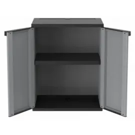 KETER Aufbewahrungsschrank 39 x 68 x 83 cm Dunkelgrau/Schwarz/Grau