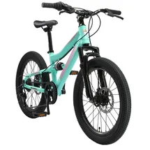 Bikestar Kinder Fully Mountainbike 20 Zoll ab 6 Jahre | 7 Gang Shimano, Scheibenbremsen | Mint