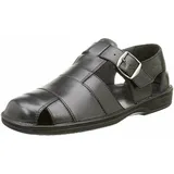 SIOUX Herren Gabun Sandalen, Schwarz