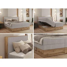 MKS Meble Wood Classic King 200 x 200 cm H3 Hellgrau