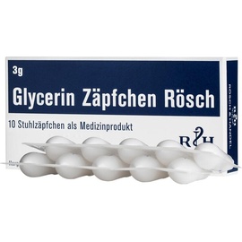 BANO Healthcare GmbH Glycerin Zäpfchen Rösch 3g, 10 Stück