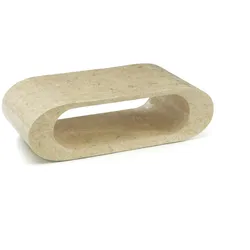 Stones Sandu – Couchtisch (120 x 62 x 35 h) aus beigem Fossilstein