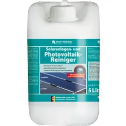 HOTREGA® Solaranlagen- und Photovoltaik-Reiniger, Spezialprodukt mit Abperlschutz, 5 l - Kanister