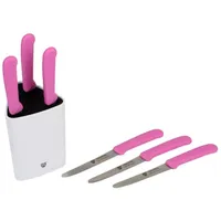 Gräwe Universal-Messerblock mit Brötchenmessern in pink | Gr.: onesize