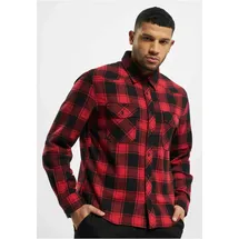 Brandit Textil Check Langarmhemd Red / Black XL