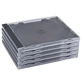 MediaRange CD-Leerbox für 2 CDs 5er-Pack transperant