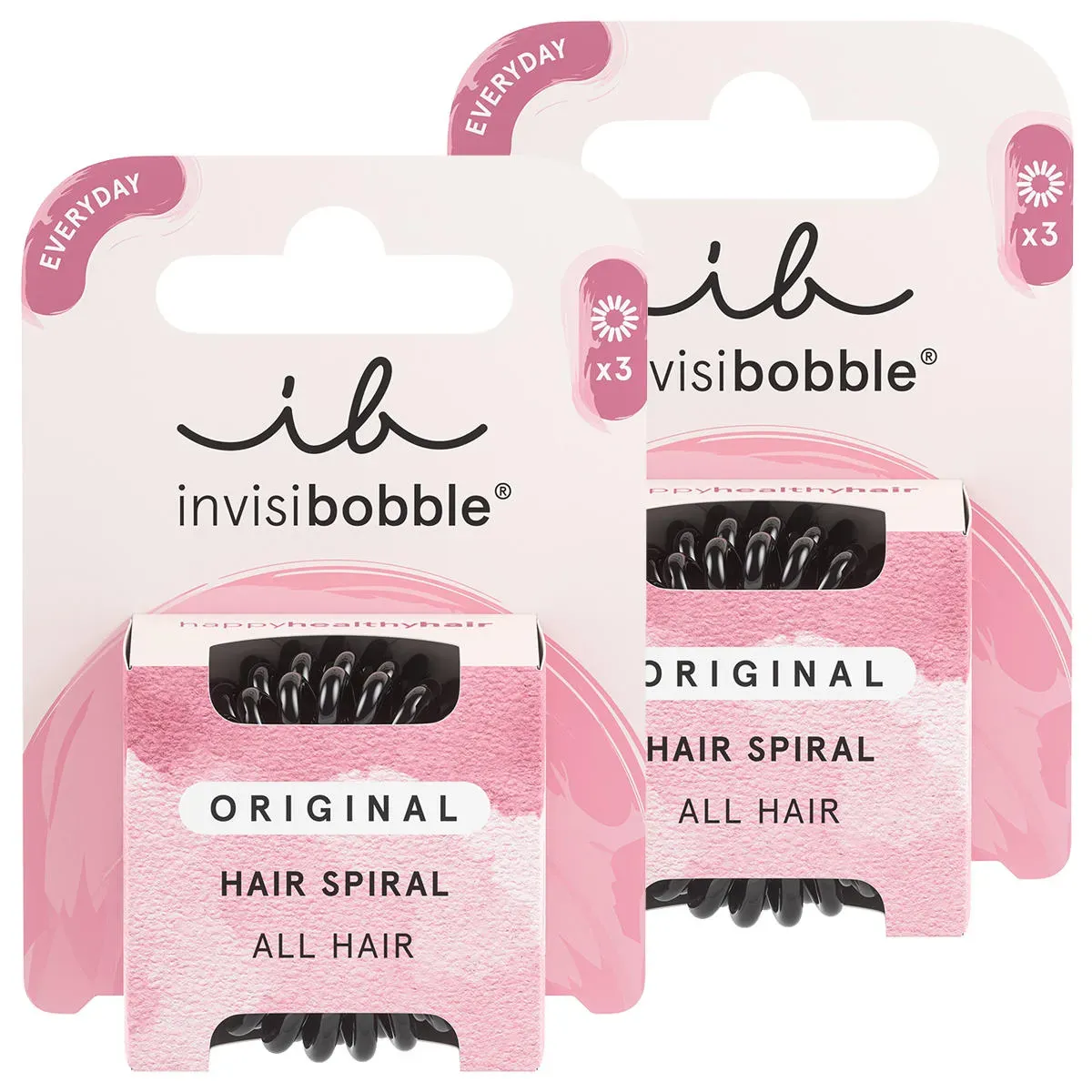 invisibobble Haargummis Set (schwarz) 6 Stück