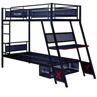 X Rocker Etagenbett Armada - 2-Personen Gaming Hochbett mit Schreibtisch & Treppe