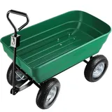 Tectake Bollerwagen mit Kippfunktion rot
