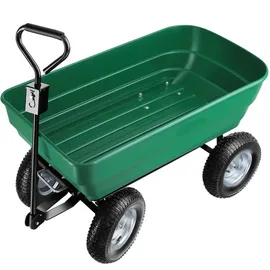 Tectake Bollerwagen mit Kippfunktion rot