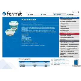 Fermit Dichtungsmasse Plastik Fermit weiß 250 g Dose