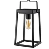 Brendz Tischlampe Solar Outdoor, Solar laterne für Außen IP44, Akku aufladbar über USB-C, Gartendeko mit 3 Lichtmodi, ohne Einschaltautomatik, Laterne Solar Außen Wetterfest, Tampa