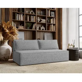 kaiser möbel Schlafsofa, Grau, Textil, 2-Sitzer, Füllung: Komfortschaum,Komfortschaum, Rechteckig, 198x89x90 cm, Wohnzimmer, Sofas & Couches, Schlafsofas