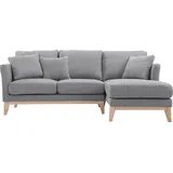 miliboo Ecksofa rechts skandinavisch Hellgrau OSLO