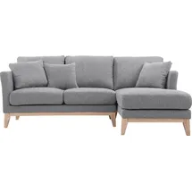 miliboo Ecksofa rechts skandinavisch Hellgrau OSLO