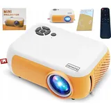 Mini Led Projektor Full Hd 1800Lm Zenwire A10 - Tragbare Powerbank Hdmi - Weiß