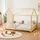 en.casa kids Hausbett Hesel 140 x 200 cm Kiefer natur beige