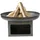 feueranker® Feuerkorb Pan Ø 70 cm Transparent
