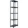 vidaXL Lagerregal Schwarz 125 kg 60 x 30 x 180 cm Kunststoff
