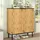 Okwish Schuhschrank 80 x 91 x 35 cm höhenverstellbar / beige