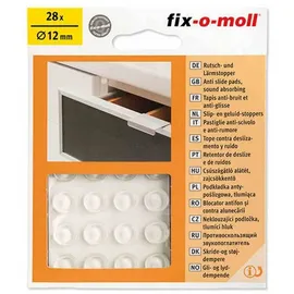 fix-o-moll Rutschstopper transparent 12 mm, 28 Stück