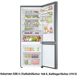 Samsung RB53DG703CS9EF RB6000D Kühl-Gefrierkombination (538 l, 2030 mm hoch, Edelstahl)
